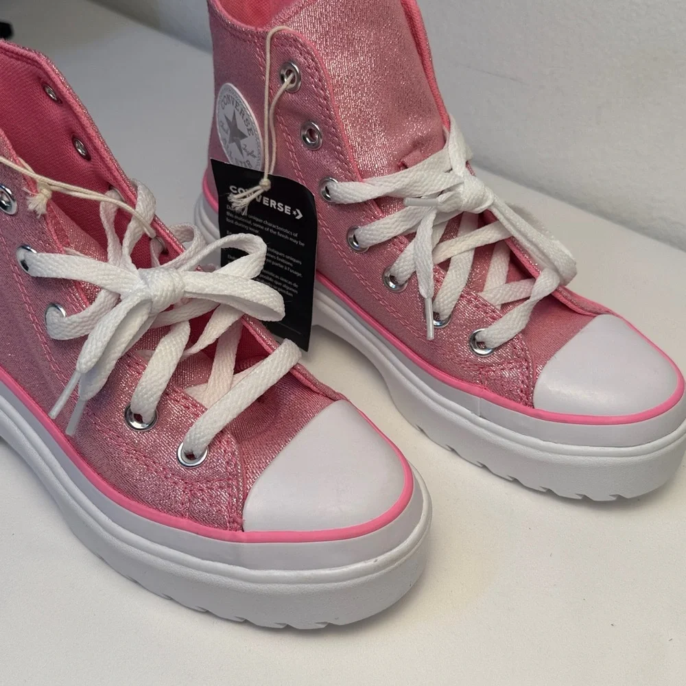 CONVERSE Chuck Taylor All Star Lugged Lift‎ Platform Prism Glitter size 3.5 girl